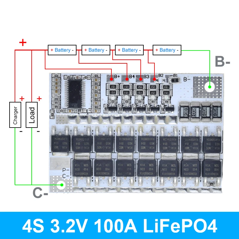 High-Capacity Lithium Battery Protection Circuit Board with Balance Charging