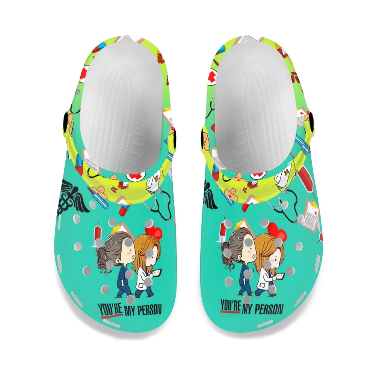 Non-slip Breathable Fashion Nursing Flats Shoes Beach Heel Strap Medical Sandals Hole Indoor Bathroom Slippers Women Chaussure