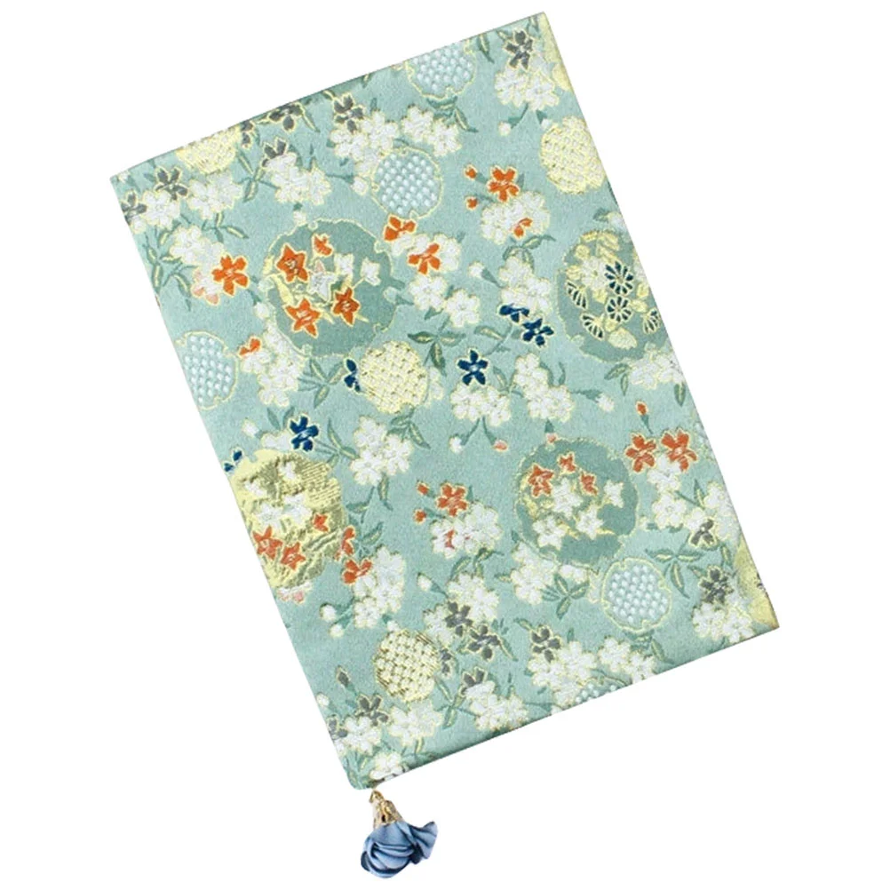 

A5 Adjustable Book Cover Decorative Book Sleeve Crane Design Book Protector Hand-made Cloth Book Cover Hand Account Book