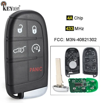 Keyforkess 433MHz 4A Chip M3N-40821302 68250343 AB AC AD AA Smart Remote Key Fob per Jeep Compass Trailhawk 2017-2021