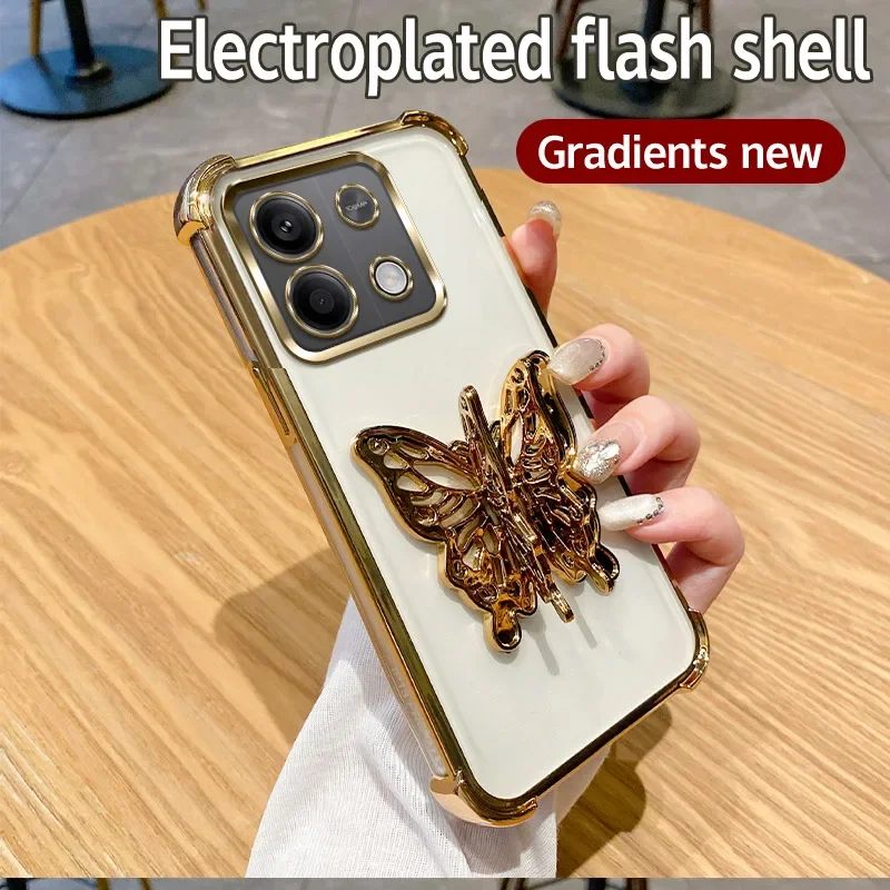 Butterfly Bracket Plating Holder Shockproof Stand Cover