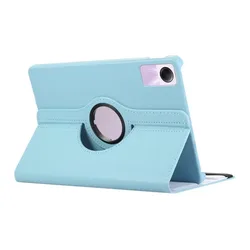 360 Degree Rotating PU Leather Tablet Stand Holder Case for Xiaomi pad 6 11inch (Sky Blue)