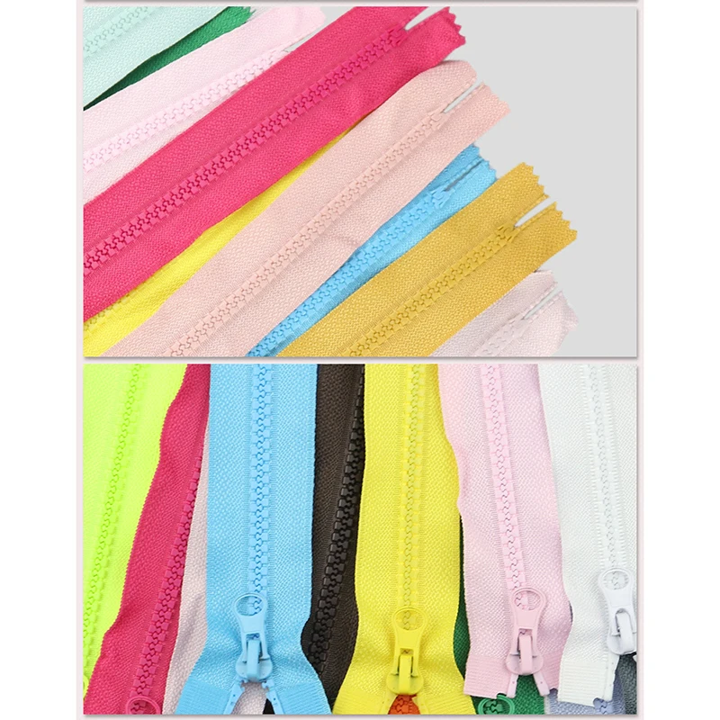 4 Pcs Single Close Ends 5# Resin Zippers 15/20/30/40 Cm For Coat Garment Jeans Craft Sewing Diy Accessories