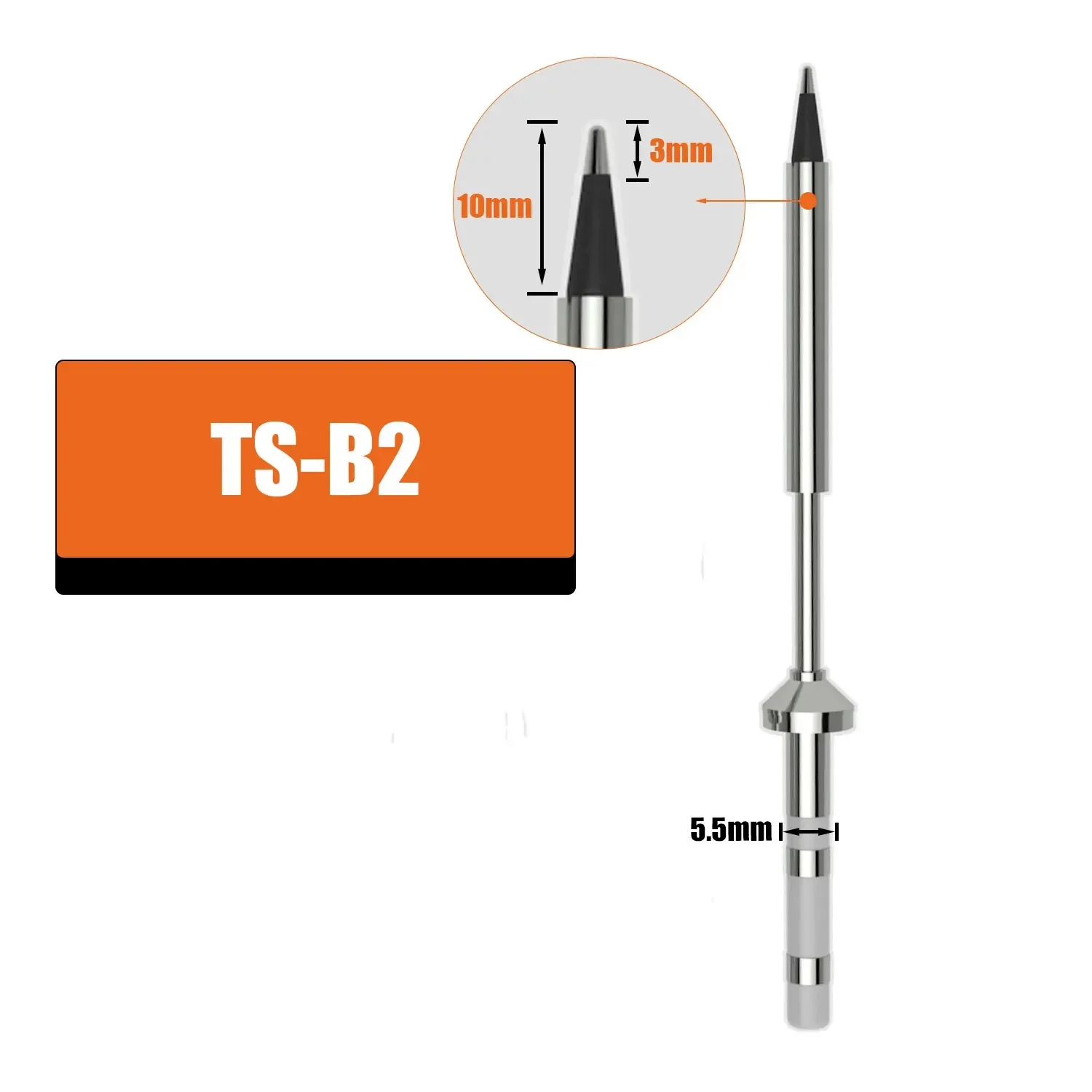 5-Piece Soldering Iron Tip Set For TS100 & TS101 Soldering Pens - Includes I, BC2, KU, J02, D24 Tips