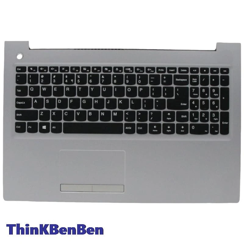 US English Silver Keyboard Upper Case Palmrest Shell Cover For