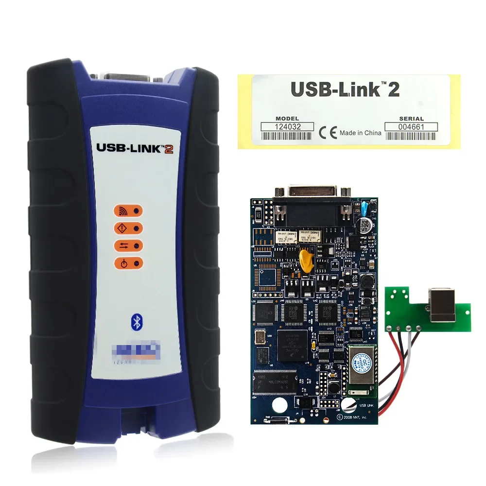 넥시크-2 USB 링크 2 블루투스 자동 진단 도구 (볼보, 이스즈, 네익 2 헤비듀티 125032 디젤 트럭용) 소프트웨어 포함 스캔툴