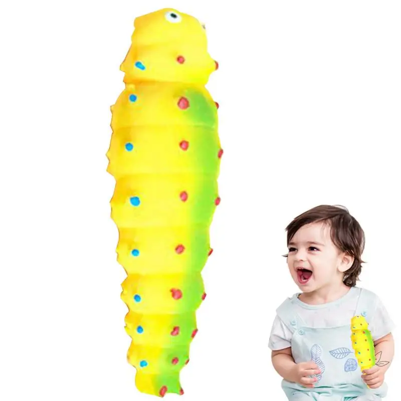 

Soft Squeeze Toy Cute And Skin-Friendly Tricky Hilarious Caterpillar Pinch Toy Fun Caterpillar Flour Ball Great Home Decorations