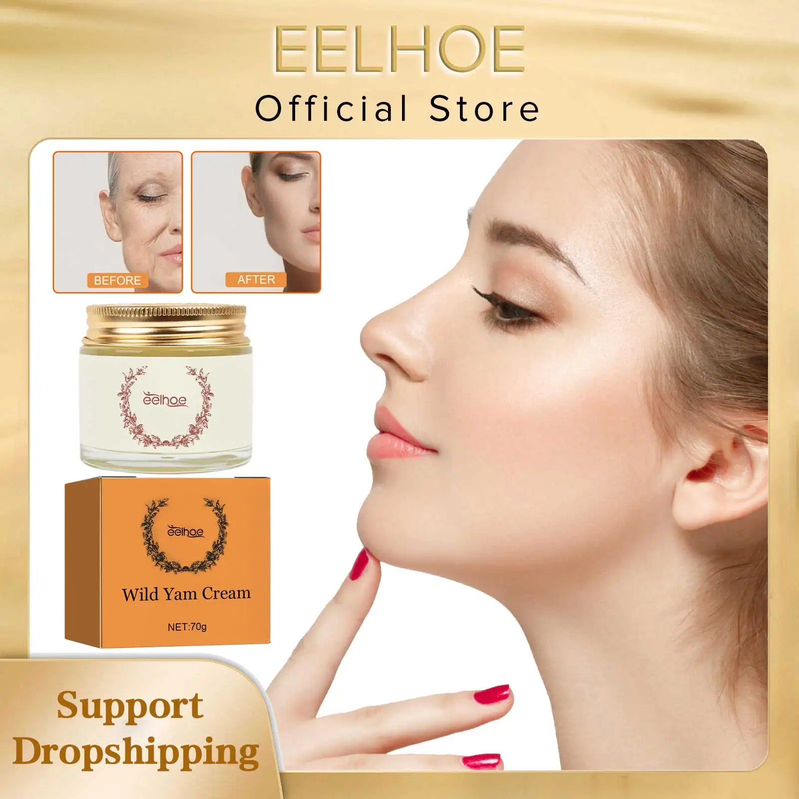 

EELHOE Firming Wrinkle Cream Anti-Aging Wrinkles Firmness Whitening Tighten Improve Puffiness Hydrating Lifting Fine Line Cream
