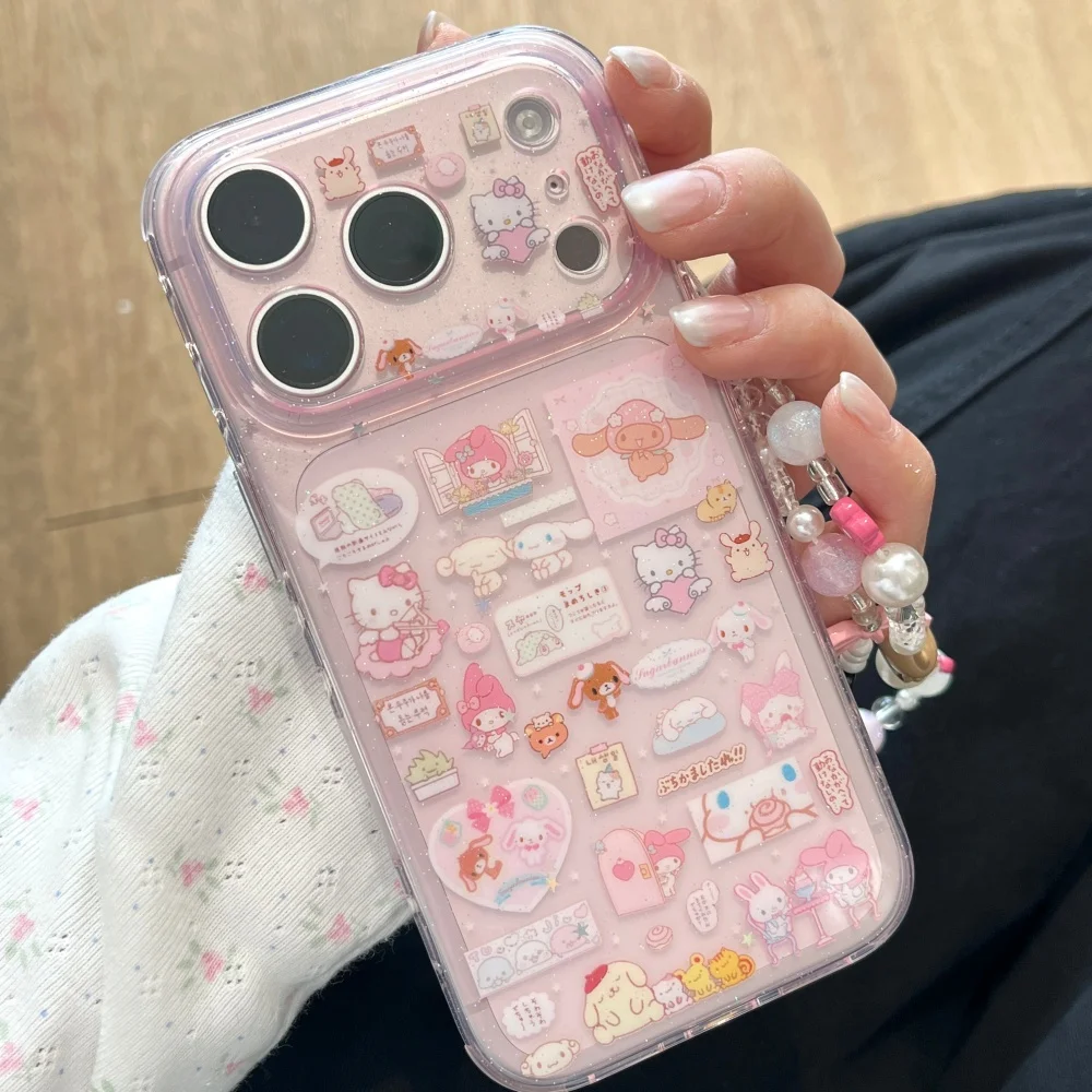 Hello Kitty Melody Cartoon Pink Phone Case image 17