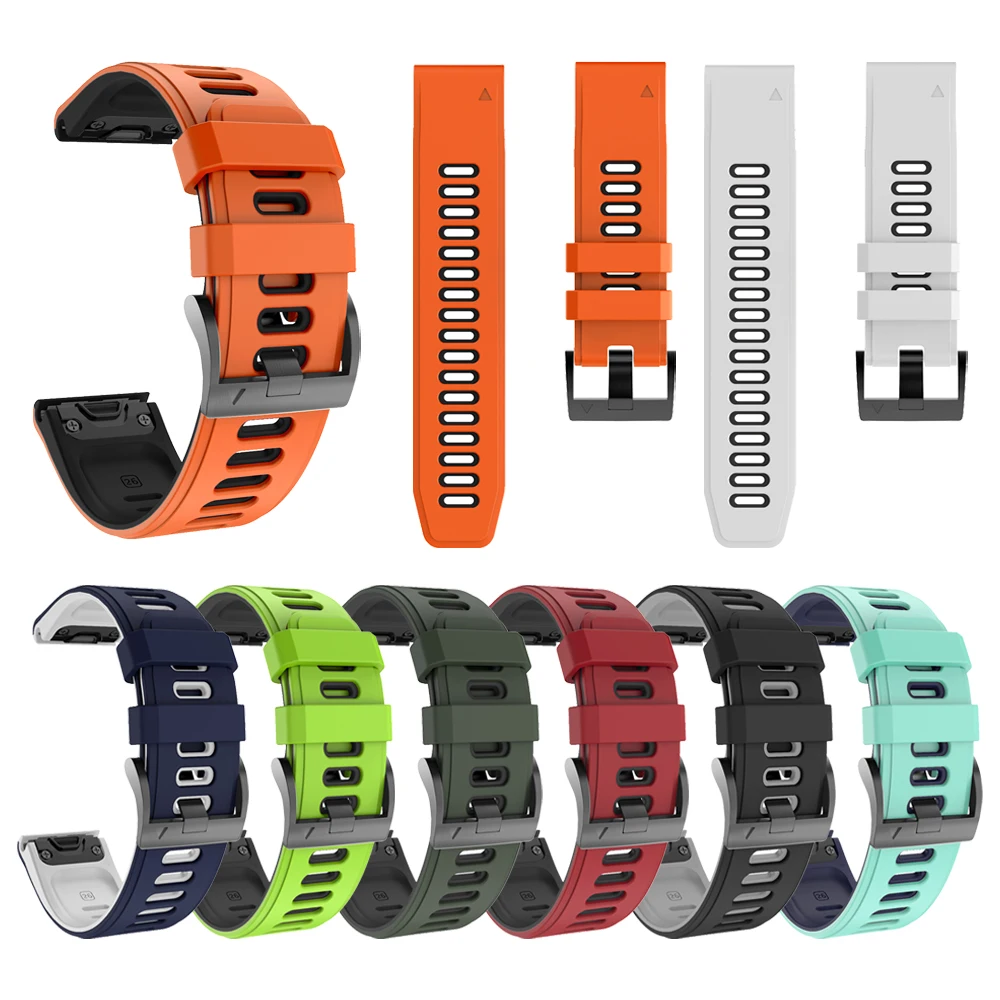 Cinturino In Silicone Sportivo Quickfit 20Mm Per Garmin Fenix 6S Pro/5S Puls/Descente Mk2S/D2 Delta S Cinturino Cinturino Sostituisci Cinturino