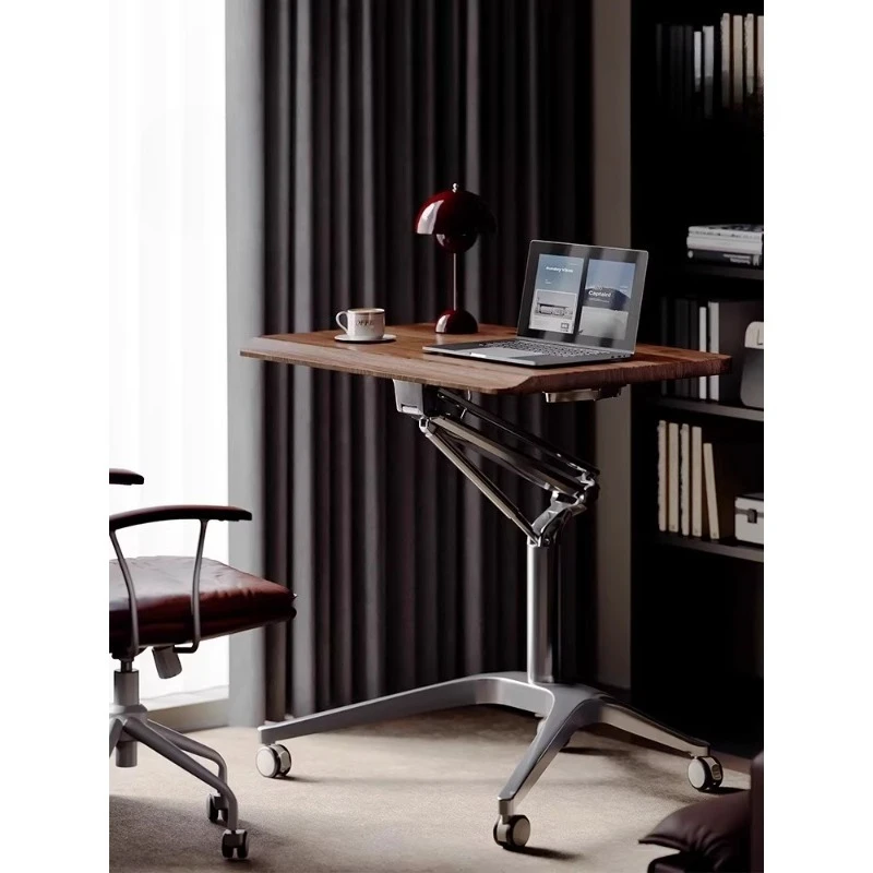 Elevating computer desk, standing workbench, household writing small notebook, movable desk