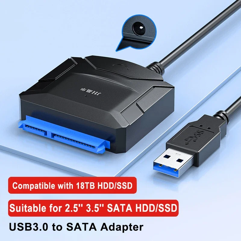 

SATA To USB 3.0 Cable Adapter for 2.5 3.5 Inch External HDD SSD Hard Drive SATA Adapter USB 3.0 To Sata III Cord Converter 3 0