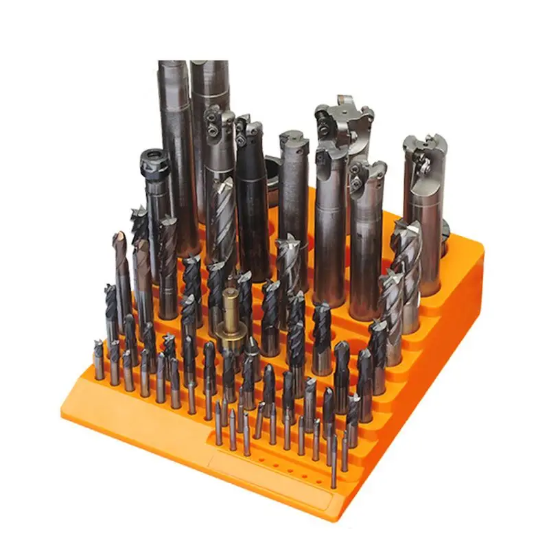 Vassoio per fresa per 85 Bit supporto per vassoio portaoggetti per fresa CNC, fresa alesatore per punte da trapano scatola portaoggetti Organizer per attrezzi