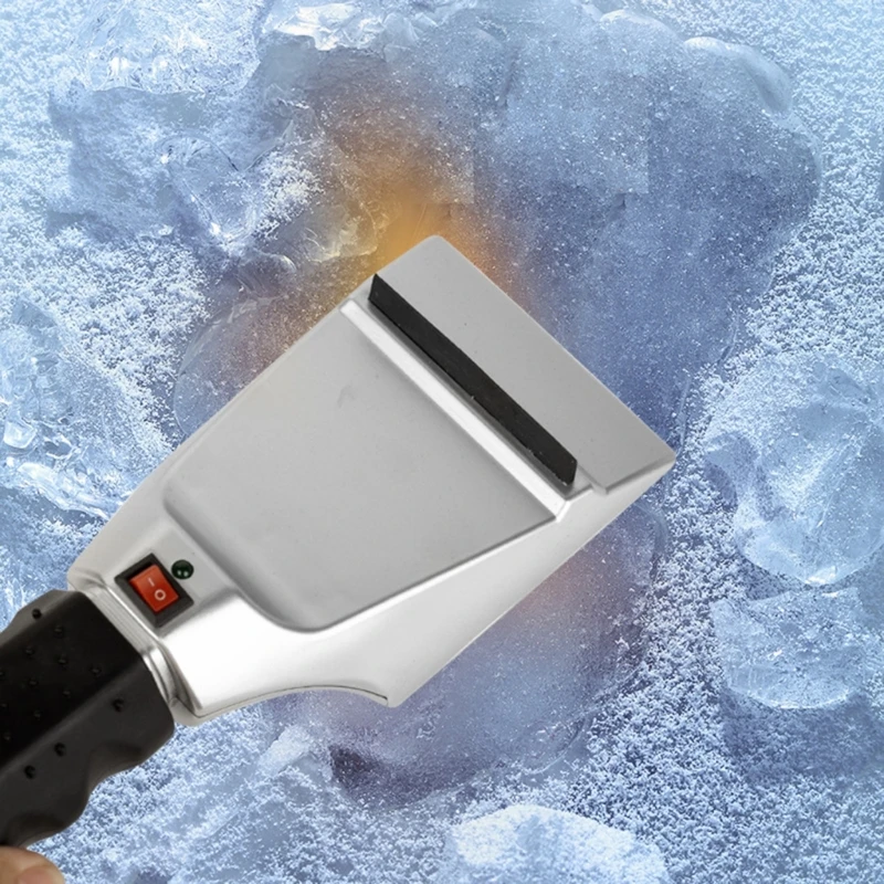 12V Car Window Heated Cleaning Shovel Car Windshield Snow Shovel Ice Scraper Electric Window Ice Snow Removal Hand Tools