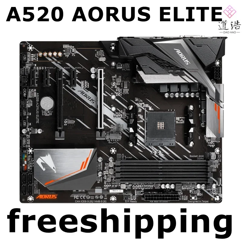 For A520 AORUS ELITE Motherboard 128GB Support Ryzen 3th Generation CPU AM4 DDR4 A520 Mainboard 3 For A520 AORUS ELITE Motherboard 128GB Support Ryzen 3th Generation CPU AM4 DDR4 A520 Mainboard