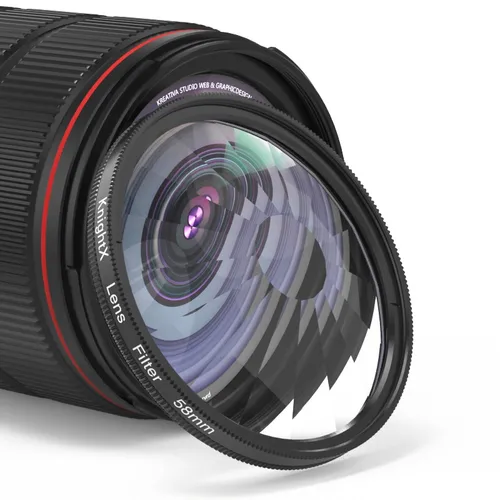 KnightX 52/55/58/62/67/77mm 카메라 필터 만화경 특수 효과 사진 액세서리 DSLR 렌즈 프리즘 Canon Nikon 5
