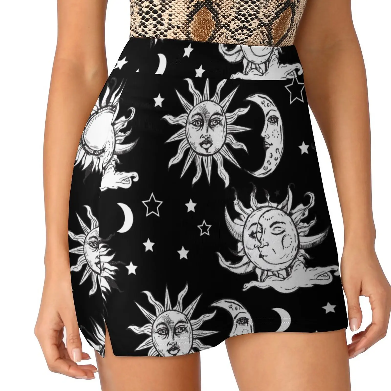 Sun and Moon Light Proof Trouser Skirt novelty in clothes clothing women summer 2023 night club outfits
