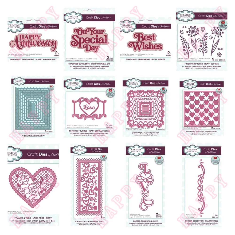 VGOL Matrices De Découpe Pour La Fabrication De Cartes Avec Motif