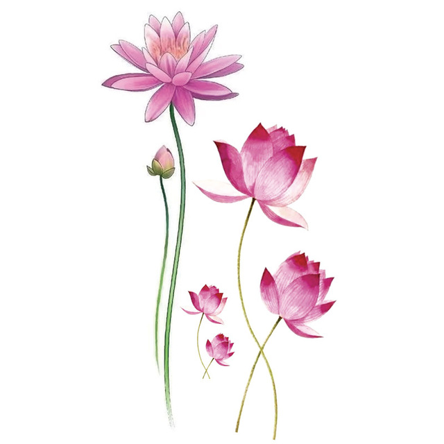 Waterproof Temporary Tattoo Sticker Black Rose Multicolor Butterfly Flower Tattoos Water Transfer Body Art Fake Tattoo