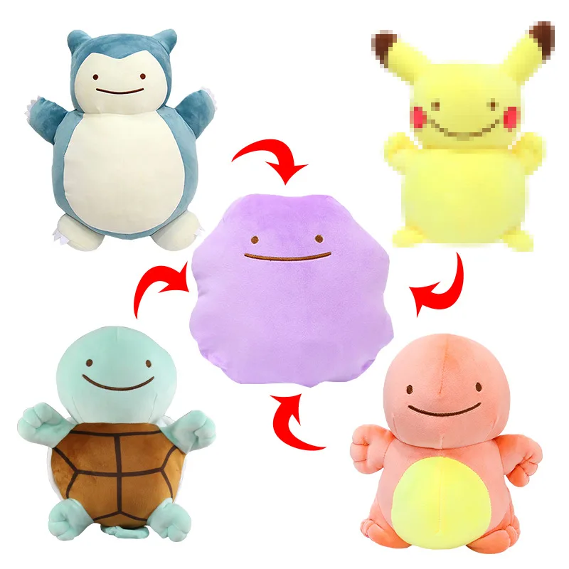 Pokemon Reversible Plush, Ditto Pokemon Plush, Ditto Reversible