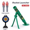 2024 New Simulation Mortar Small Children's Automatic Rocket Launcher Toy with 6 Luminous Shells Toy Gun Set Children's Gift 1