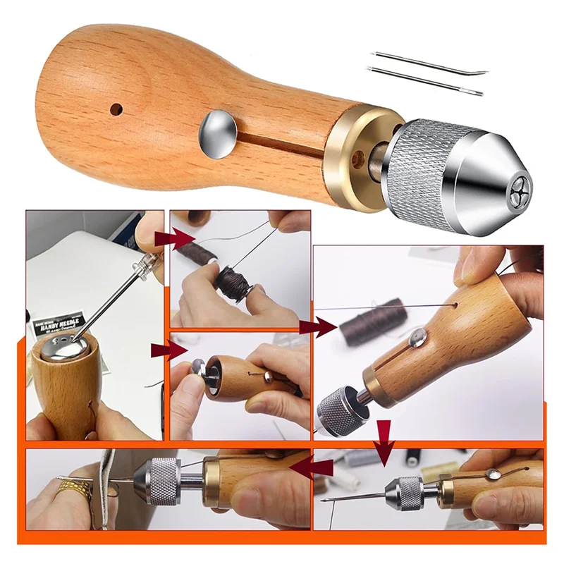 Sewing Awl Set 24 Pieces, Convenient DIY Leather Product Making Sewing Kit Awl-AC82