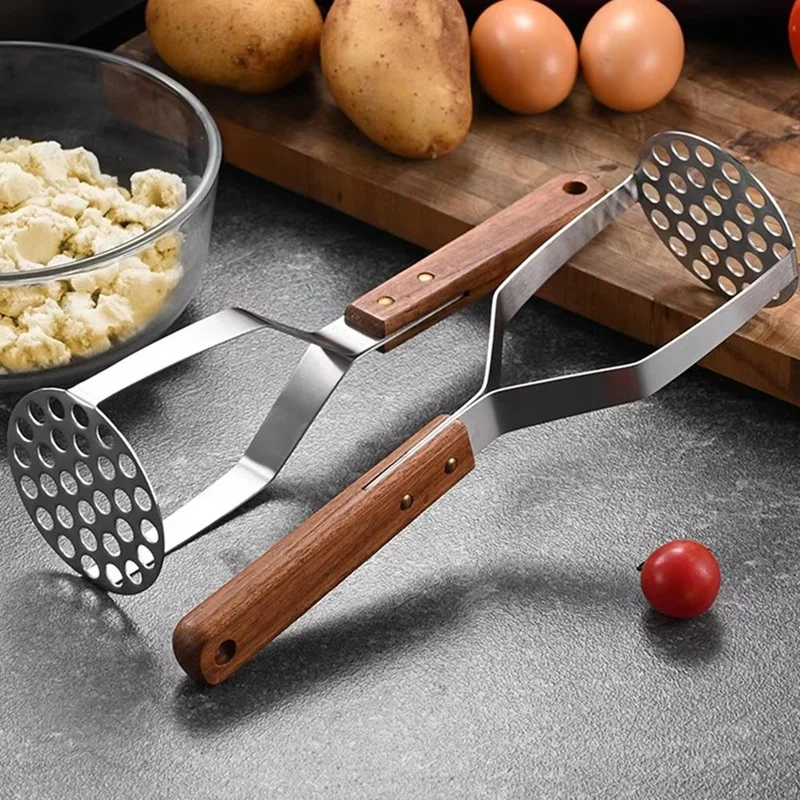 Kitchen Gadget Mud Press Masher Puree Juice Maker Stainless Steel Potatoes Crusher Pusher Fruit Tools Cocina Cozinha