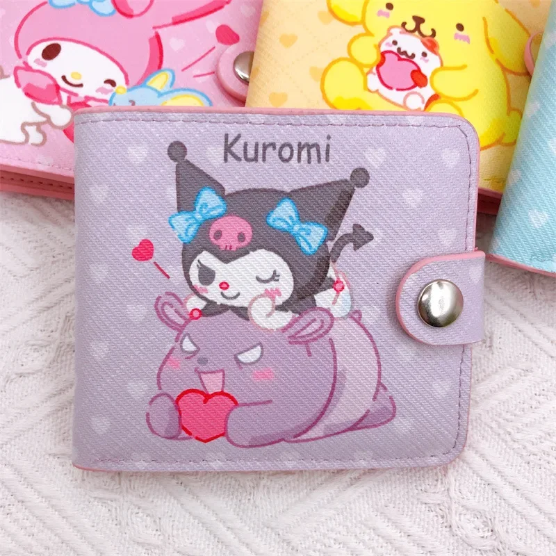 Coin purse coin wallet Kawaii Children's Cartoon Kuromi Coin Wallet Cute HelloKitty Cinnamoroll MyMelody Girl Zero Wallet Birthday Party Gifts