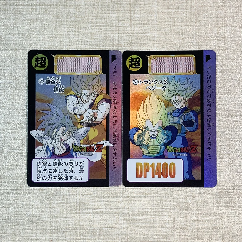 

2Pcs/set 86X59Mm Self Made Dragon Ball Super Saiyan Son Goku One Son Goku Refraction Flash Card Collection Card Gift Toy