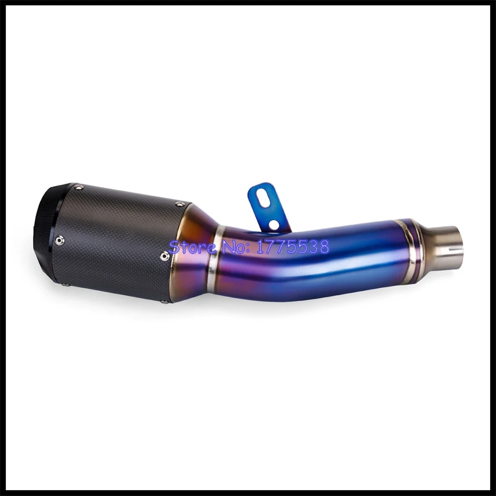 Titanium Alloy Carbon Fiber for Yamaha YZF-R6 2006-2024 Motorcycle Exhaust Slip-on Middle Link Pipe Escape Moto Muffler for R6 - Image 5