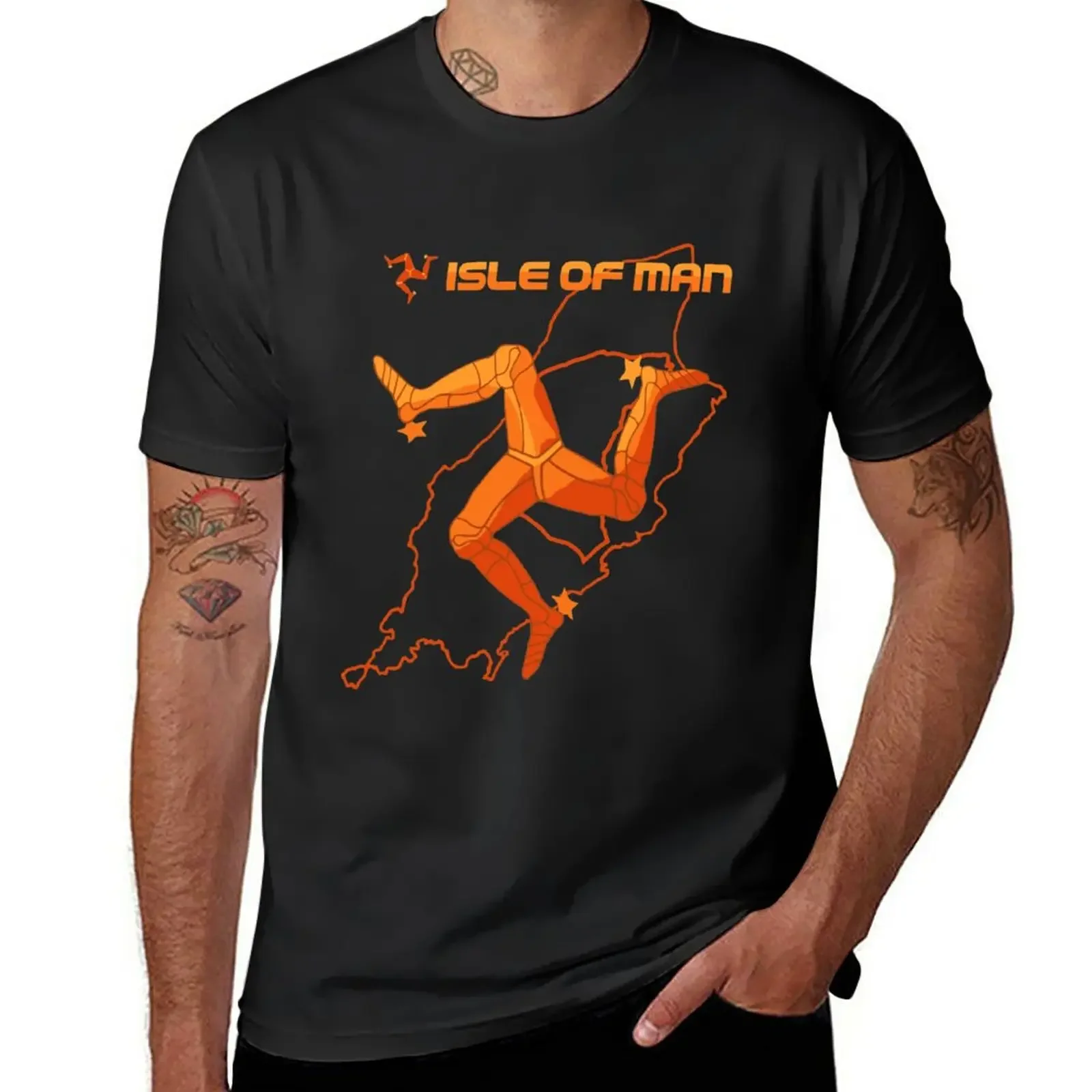

Isle of Man Classic Map T-Shirt sports fans Blouse Aesthetic clothing mens clothes