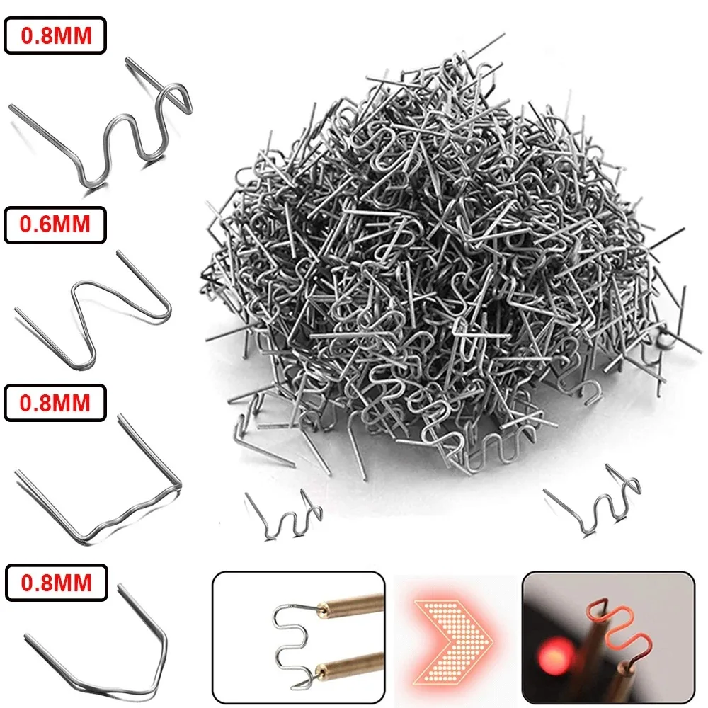 

100pcs Hot Stapler Staples For Plastic Welder Automotive Plastic Repair Machine Welding Wire Car Bumper Repair Welding Machine