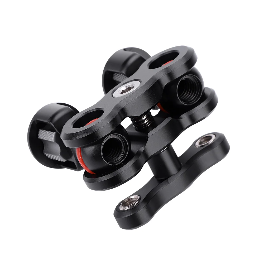 Camera Magic Arm Double Ball Head Magic Arm 1/4 Screw 360 Rotation Camera Extend Mount Arm For Canon For Nikon DSLR Camera Monitor Fill Light MIC