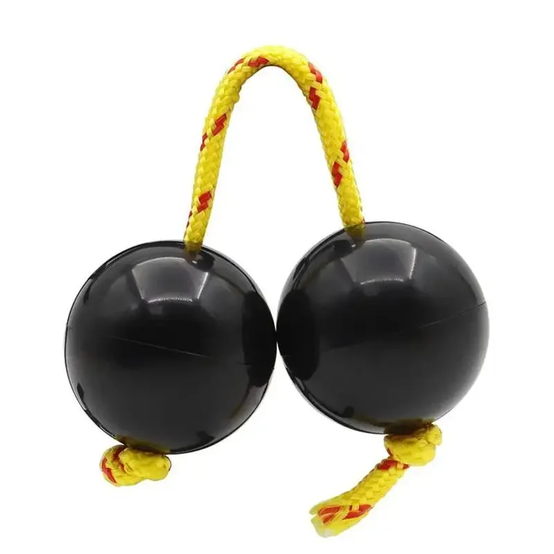 1 Pair Of African Shaker Asalato Rhythm Ball Maracas Single Hand Percussion Instrument 2 Strings and 4 Balls drum percussion accessories drum accessories