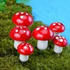10Pcs/Set  Artificial Mini Mushroom Miniatures Fairy Garden Moss Terrarium Resin Crafts Decorations Stakes Craft 2cm 3cm 1