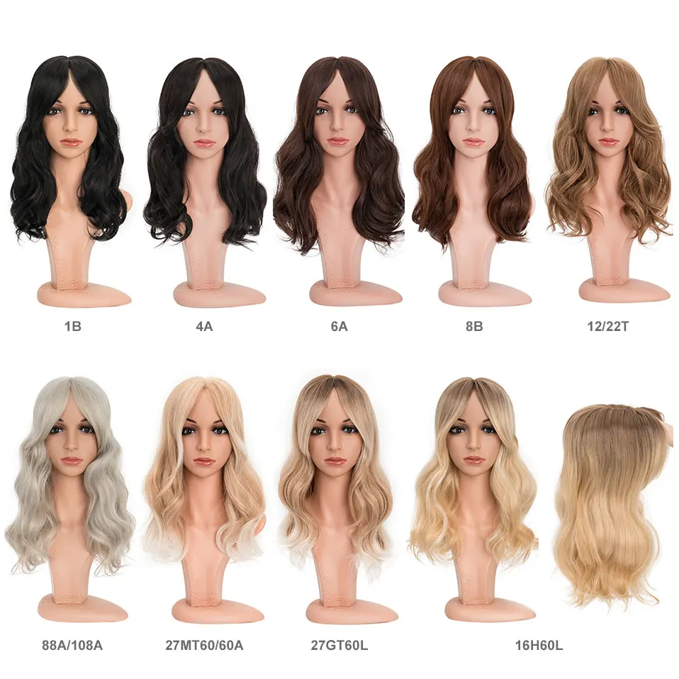 Hair Toppers Snoilite Synthetic Long Wavy Curl Hair Pieces