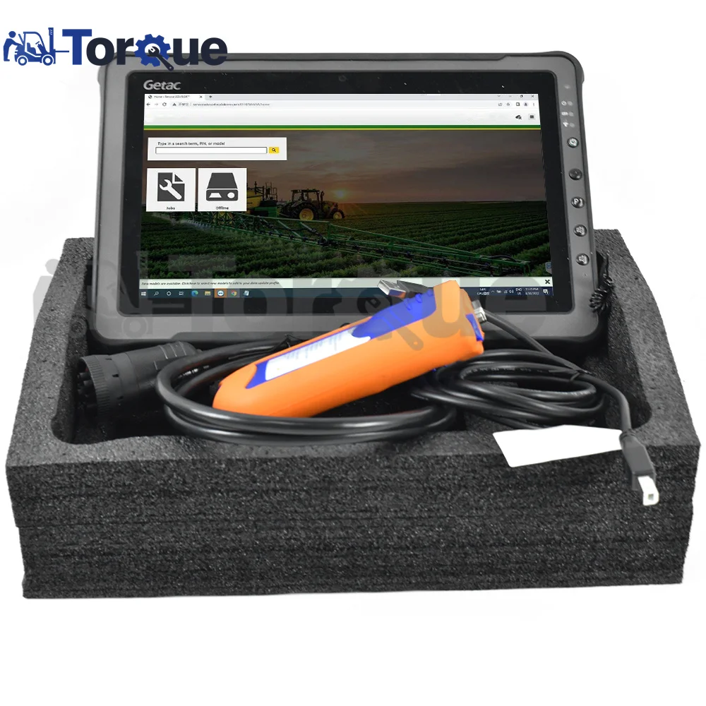 Per V5.3 J-D Edl V2 Elelectronic Data Link Per Strumento Diagnostico Per Camion Di Trattori Per Costruzioni Agricole + Tablet Getac
