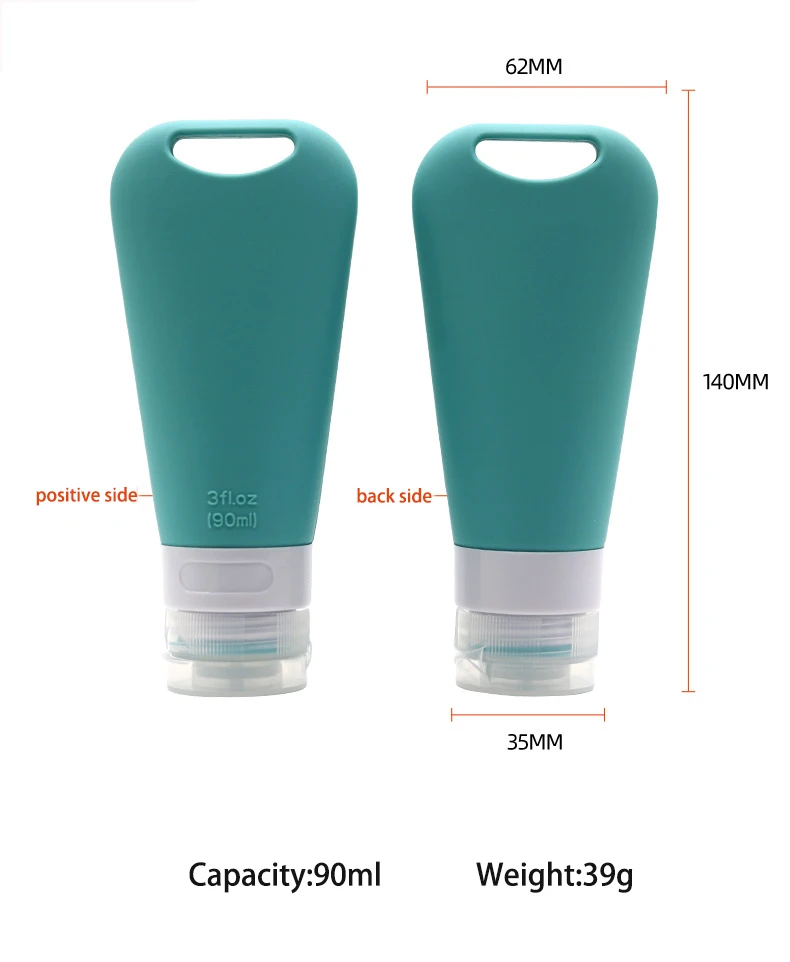 Botellas De Viaje Silicona, 2 En 1 Conjunto De Contenedores De Viaje Para Artículos, Set De