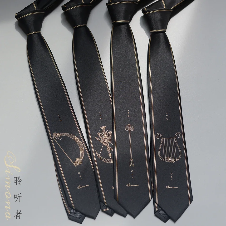 

Аниме оригинальный дизайн галстук Шея Косплей Prop JK DK Униформа Рубашка Одежда жаккардовая ролевая игра Модные мужские женские аксессуары подарок