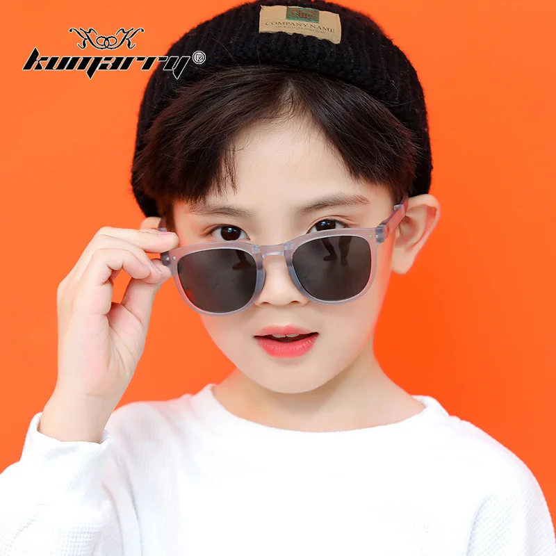 

KUMARRY Children Sunglasses Fold Outdoor Sun Glasse Brand Designer Sunglass Polarized High Quality Eye Wear gafas de sol UV400