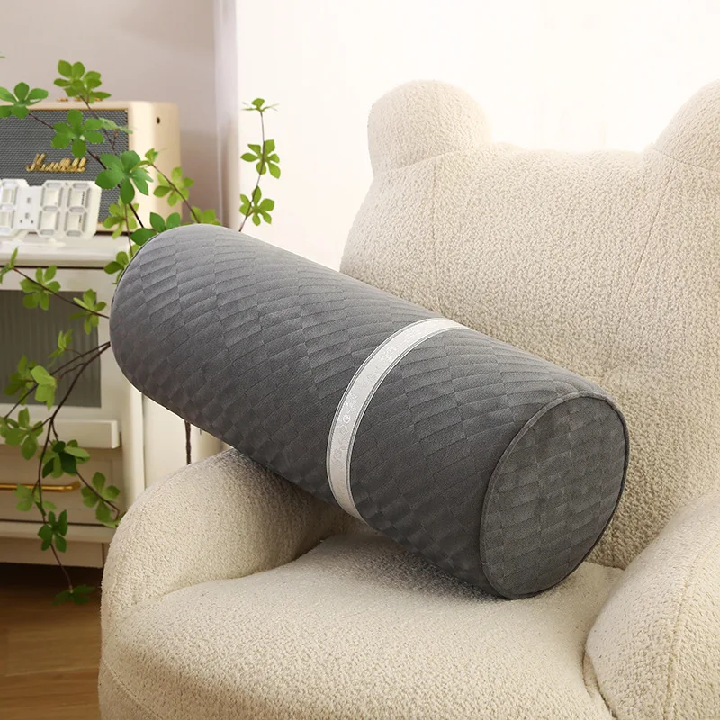 Cervical Neck Roll Memory Foam Pillow Bolster Pillow Round Neck Pillows Support for Sleeping Bolster Pillow for Bed Legs Back 4