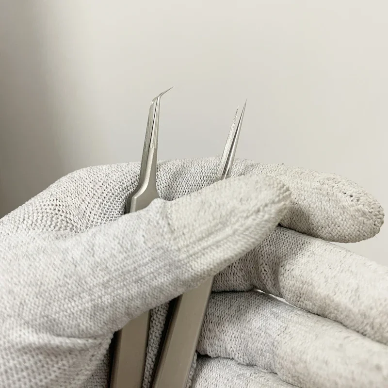 티타늄 합금 핀셋 전문 유지 보수 도구, 0.15mm 가장자리 정밀 지문 핀셋, 애플 메인 보드 구리 와이어