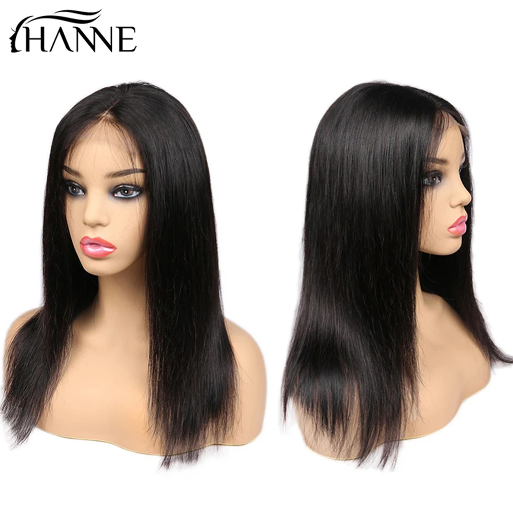 

HANNE 4X4 Lace Closure Wig Human Hair Wigs For Women Brazilian Straight Lace Wigs Free Part Human Hair Wigs With Remy Hair