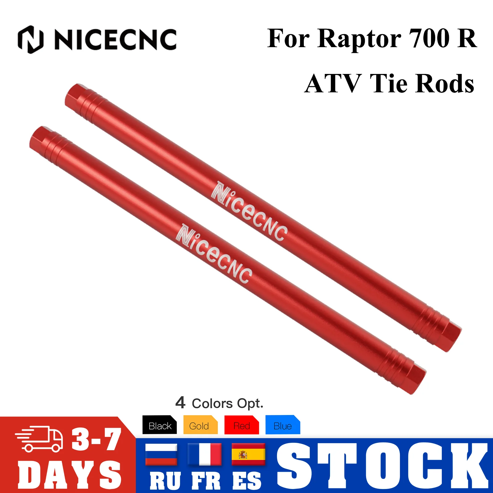 For Raptor700 ATV Racing Tie Rods Shaft For Yamaha Raptor 700 2006-2023 Raptor 700R 2009-23 YFM700 Aluminium 1PD-23831-00-00