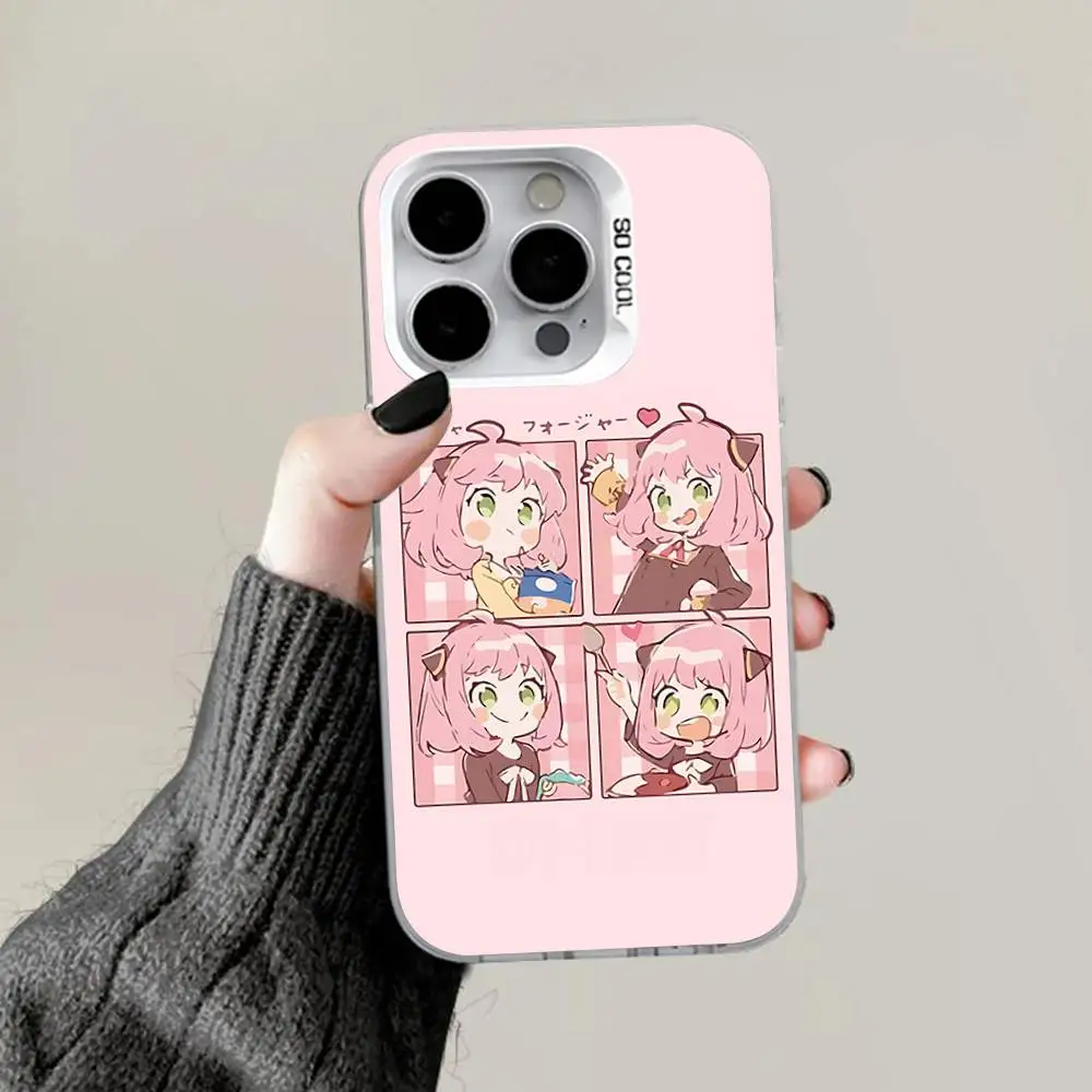A-Anya Chic Gray White Matte Anti-Fall Phone Case with Hard Bumper Design