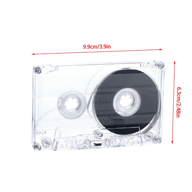 90 Minutes New High Quality Blank Magnetic Audio Tape Transparent Cassett