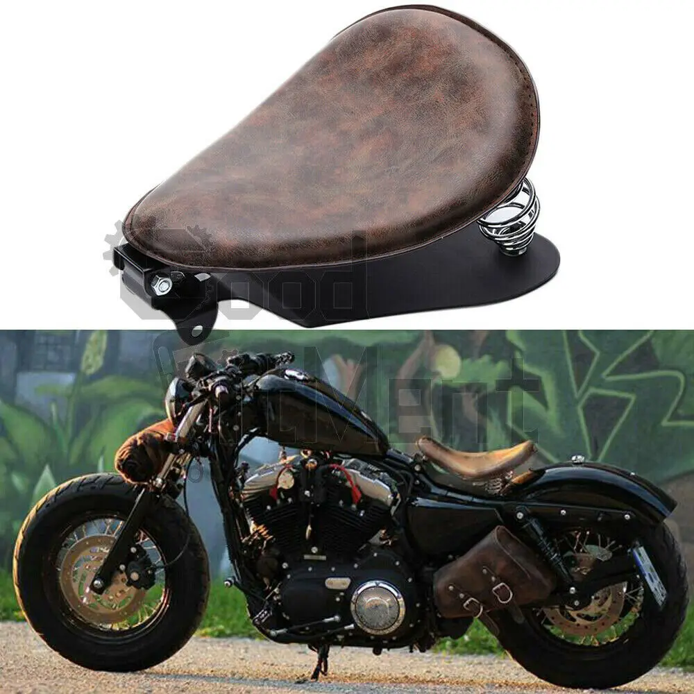 Leather Motorcycle Solo Seat Springs Mounting Bracket Kit
