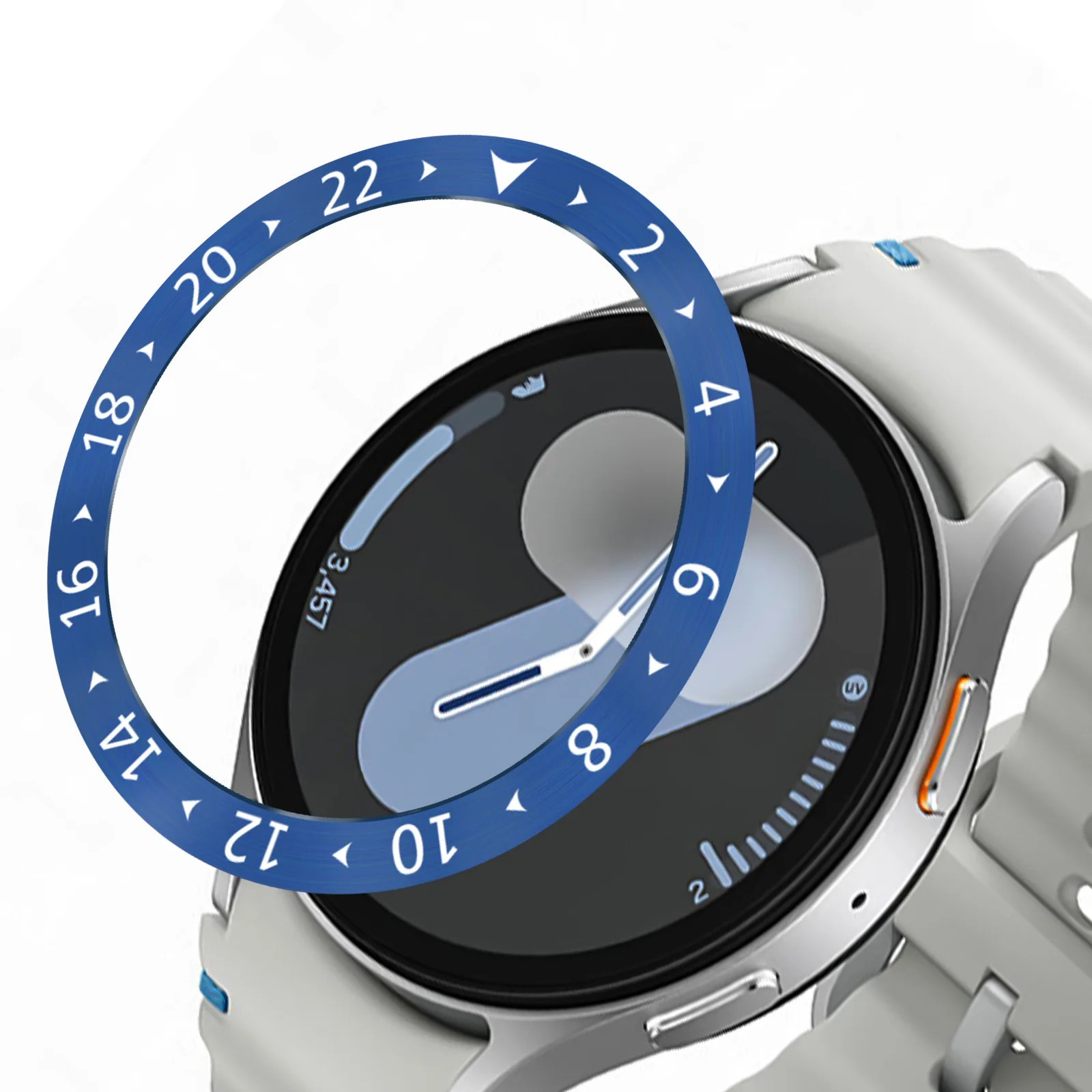 Sleek Metal Bezel Adhesive Bumper for Smartwatch - Premium Time Ring Case Decor Accessory