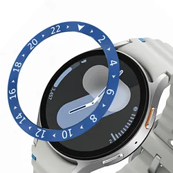 Sleek Metal Bezel Adhesive Bumper for Smartwatch - Premium Time Ring Case Decor Accessory (U - C)