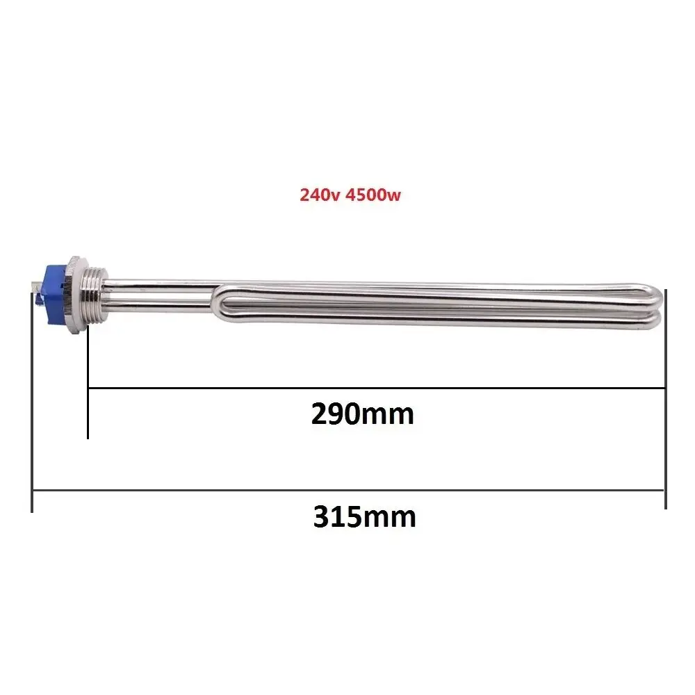 Description Picture 4 of itemDERNORD 240V 1"BSP Tubular Electric Heater Foldback Immersion 2.5KW 3.5KW 4.5KW 5.5KW SUS304 Screw in Heating Element Water
